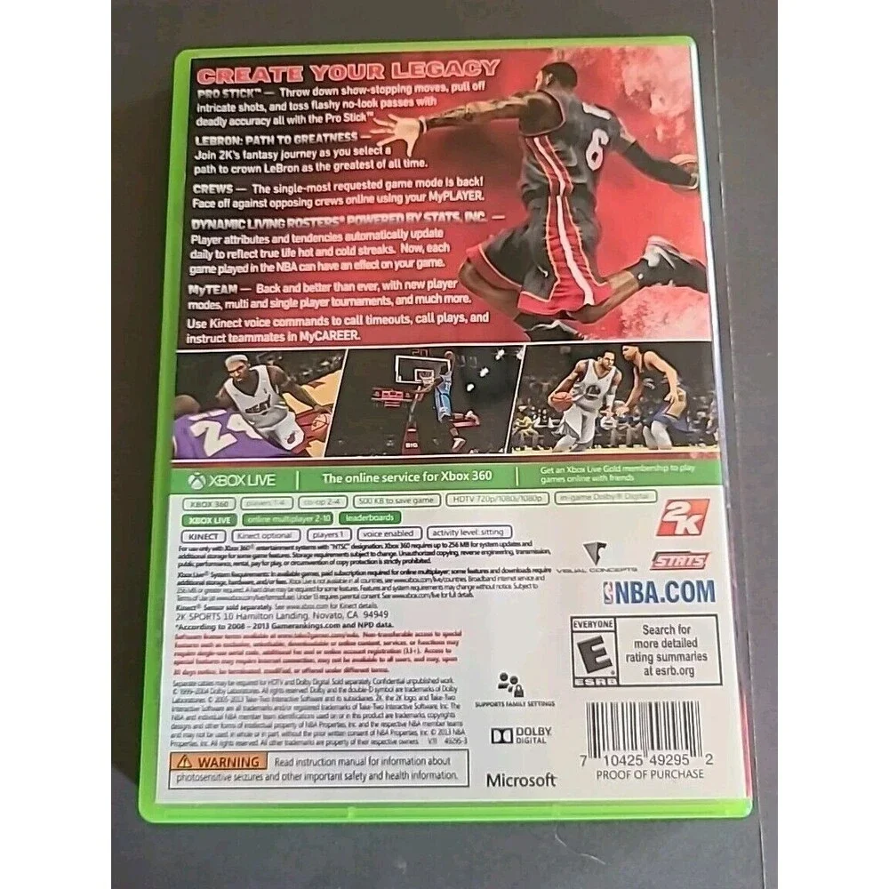 Xbox 360 NBA 2K14 - 2K Sports - Basketball - Microsoft Tested